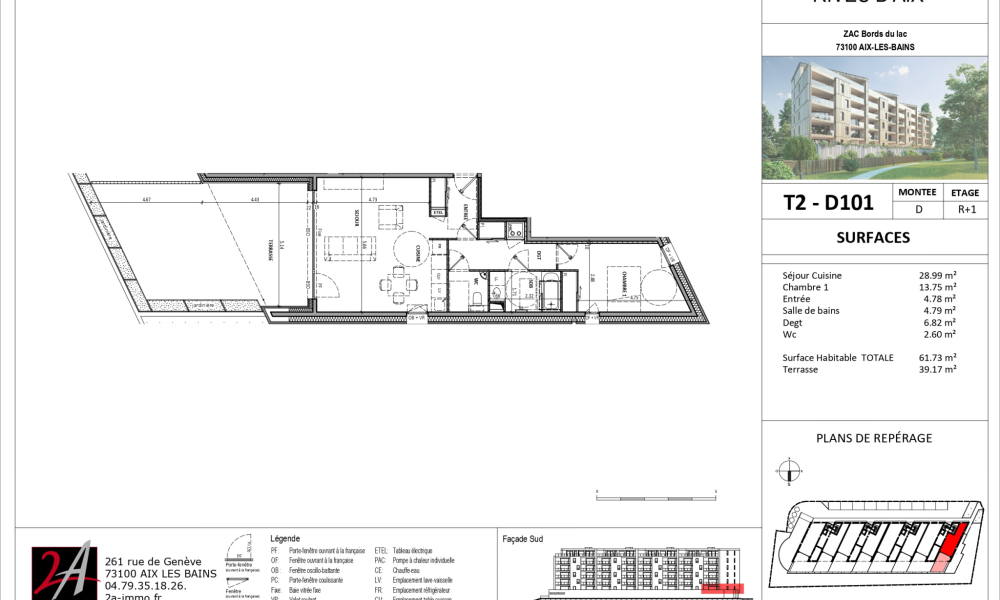 Programme neuf appartement 2 pièces à Aix-les-Bains - réf. D101 - Photo 2
