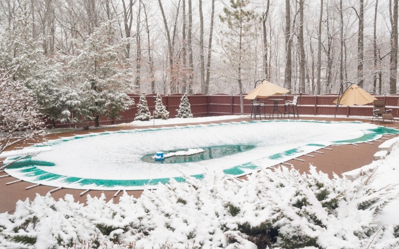 entretien piscine hiver